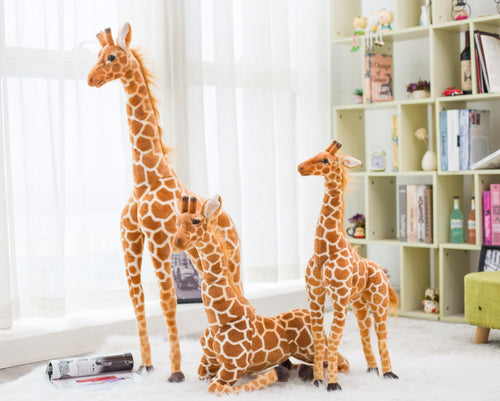 AA- Giraffe Plush Animal So Soft to be treasured 23 inches and 31 inches tall