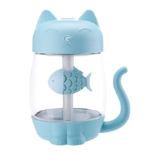 Load image into Gallery viewer, MH-Adorable! 3 in 1 350ML USB Cat Air Humidifier Ultrasonic Cool-Mist Adorable Mini Humidifier With LED Light Mini USB Fan for Home office