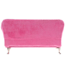 Load image into Gallery viewer, 1/6 Scale Pink Double Couch Long Sofa Model for  Dolls High quality Fashion Dollhouse Furniture.