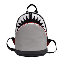 Load image into Gallery viewer, BP-Kids 3D Model Shark School Bags Nylon Children Backpacks 2 sizes, so your little one can be just like big brother or sister.
