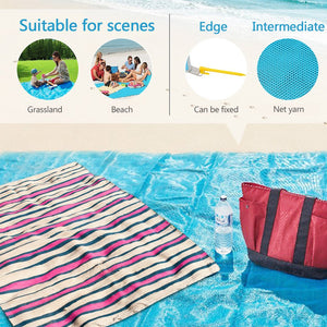 Magic Beach Mat Outdoor Travel Magic Sand Free Mat Beach Picnic Camping Waterproof Mattress Blanket Foldable Sandless Beach Mat