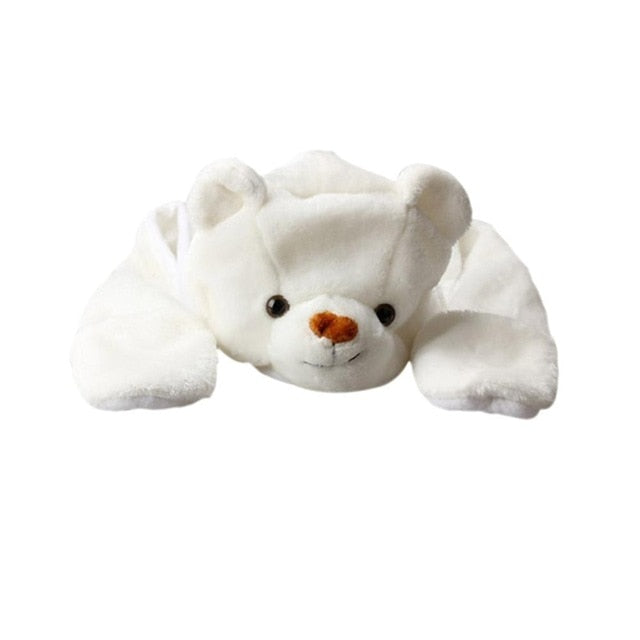 HAT- Animal Bear Panda Cartoon Kids Adult Hats Ears Plush Warm Cap Hat Earmuff Scarf Gloves