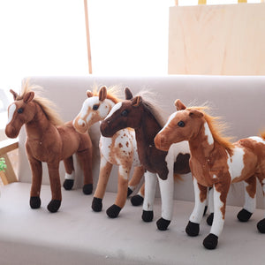 AA- Beautiful Horse Plush 4 styles to bring home to give as a gift or simply to add to home decor