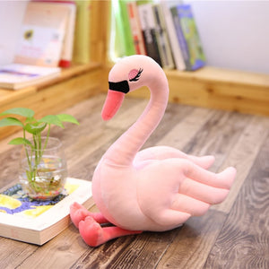 Swan plush toys  plush white pink