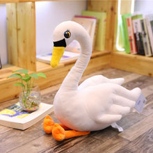 Load image into Gallery viewer, Swan plush toys  plush white pink