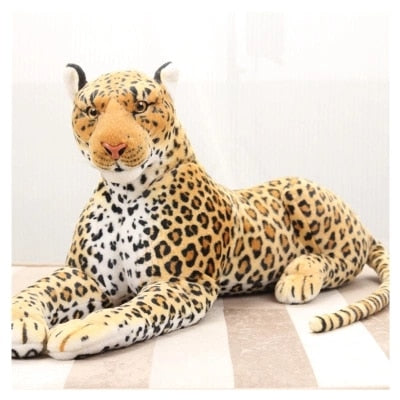 AA- 35 in Large Panther Plush Toys Soft Big Lying Lion Stuffed Animals Doll For Boys Gifts Real Life Plush Leopard Plush