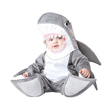 Load image into Gallery viewer, Baby- Halloween was never so cute than with your little one warm in a Shark Costume to be played in many more times.