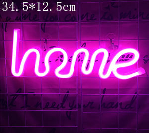 Colorful Neon Light LED Neon Sign Lights. Choice of Cat, Flamingo,
