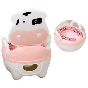 Children's Portable Potty with Soft cushioned ring.  Baby Girls and  Boys Hygienic Portable Training Seat. Potty Training Chair.