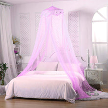 Load image into Gallery viewer, Dreamlike Little Fairy Bed Canopy Embrodered floral Vine Dome.