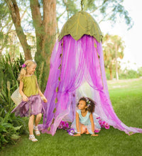 Load image into Gallery viewer, Fairy Crown Canopy for little woodland creatures to play the day away.