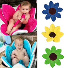 Load image into Gallery viewer, Newborn Baby Bathtub Foldable Blooming Bath Flower Bath Tub for Baby Blooming Sink Bath For Baby Play Bath Sunflower Cushion mat