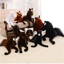 Load image into Gallery viewer, AA- Large gorgeous Horses Colors Black Horse Plush Brown Horse  Plush