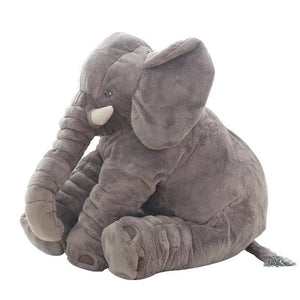 AA- Large Plush Elephant  Kids Sleeping Back Cushion Cute Stuffed Elephant Baby More than 15, and 23 inches in height