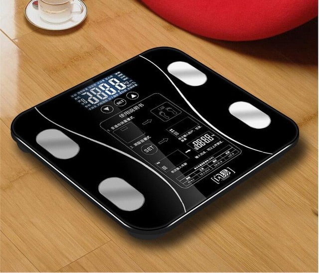 MH-Bathroom Body Weight Scale Scales Glass Smart Household Electronic Digital Floor Weight Balance  LCD Display