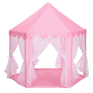 Play Tent Portable Folding Prince or Princess Tent Children Castle Play House
