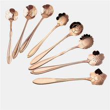 Load image into Gallery viewer, Spoons-Beautiful Bouquet of 8 flower teaspoons, perfect for any celebration.