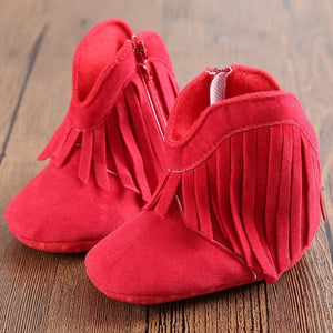 Baby Boots with fringe like Mommy's!