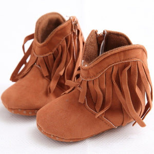 Baby Boots with fringe like Mommy's!