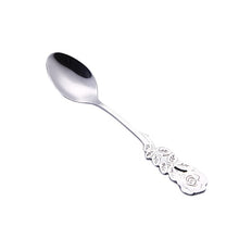 Load image into Gallery viewer, Spoons-Roses Mini Stainless Steel Flower Coffee Spoon Stirring Spoon Teaspoon Tea Spoon Dessert Spoon Long Handle Tableware