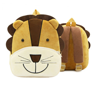 BP- Animal Plush Backpack Cartoon School Shoulder Bag Kid Snack Plush  Soft Baby Monkey, Lion,Tiger, Shark, and Elephant