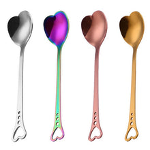 Load image into Gallery viewer, Stainless Steel Coffee Spoon Hollow Heart Shaped Kitchenware Spoons For Stirring Tea Or Coffee
