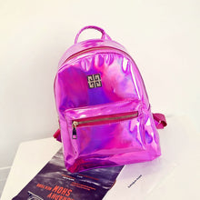 Load image into Gallery viewer, BP-2019  Hologram Backpack Casual PU Travel  Fashion School Backpacks For Teenager with Pizzazz!