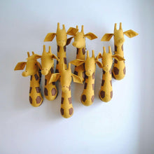 Load image into Gallery viewer, Stuffed Animals Giraffe Felt Wall Mounted Animal Head Safari Wall Hanging