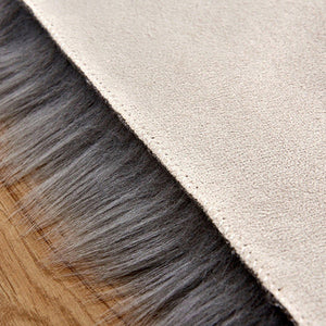 Love Heart Shaped Faux Fur Artificial Sheepskin Shaggy Anti-Skid Area Rug Carpet Bedroom Floor Mat Dining Room Home Decor