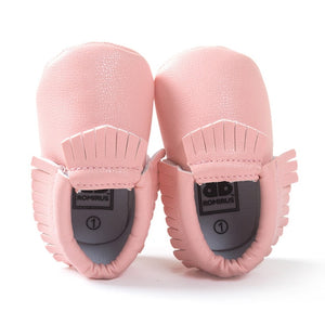 Tassels 26-Color PU Leather Baby Shoes Baby Moccasins Newborn Shoes Soft Infants Crib Shoes Sneakers First Walker