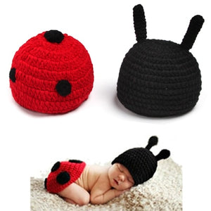 Soft Handmade Crochet Cotton Newborn Baby Knitted For 0~12 Months Babies Hats Sets