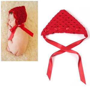 Soft Handmade Crochet Cotton Newborn Baby Knitted For 0~12 Months Babies Hats Sets