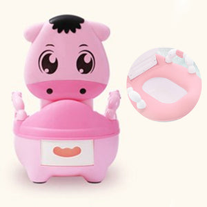 Children's Portable Potty with Soft cushioned ring.  Baby Girls and  Boys Hygienic Portable Training Seat. Potty Training Chair.
