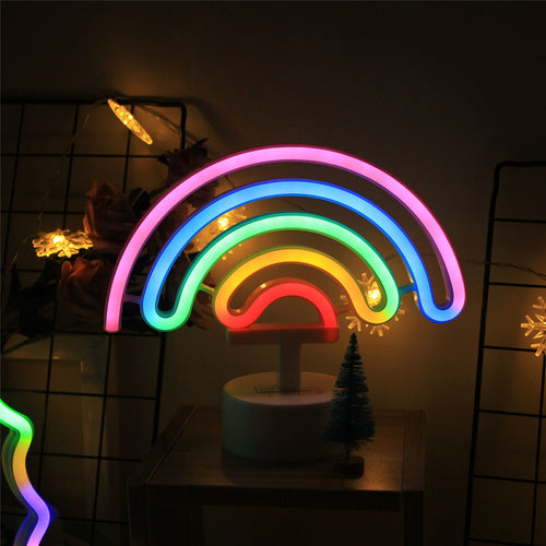 Rainbow Neon Sign, LED Rainbow Light/Lamp for Dorm Decor,Rainbow Decor Neon Lamps,Wall Decor