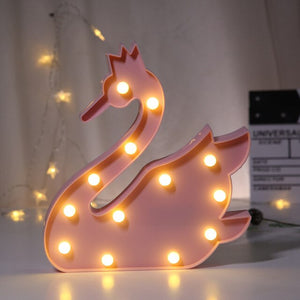 3D Love Heart Marquee Letter Lamps Indoor Decorative Nights Lamps LED Night Light.
