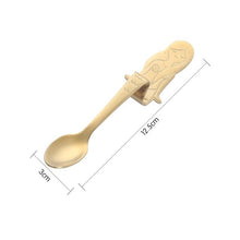 Load image into Gallery viewer, Spoons-Stainless Steel Cartoon guitar Cat Kitty Spoon Ice Cream Creative Milk Coffee Spoon Teaspoon Teaspoon Long Handle Table