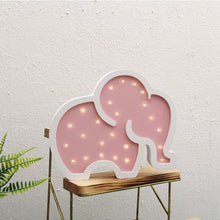 Load image into Gallery viewer, Room Decor Wooden Unicorn, Elephant, LED Night Light
