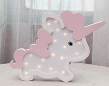 Load image into Gallery viewer, Room Decor Wooden Unicorn, Elephant, LED Night Light