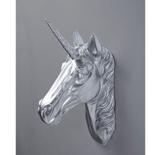 Load image into Gallery viewer, Resin Art Sculpture Deer Unicorn Mural Wall Ornament Craft Statues Vintage