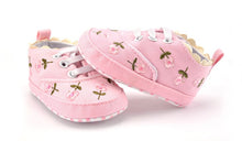 Load image into Gallery viewer, Baby Girl Shoes White Lace Floral Embroidered  Prewalkers.