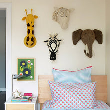 Load image into Gallery viewer, RD- Hand made Felt Animal Head For Kids Room Decoration Nursery Wall Decor Fox Elephant Swan Handmade Animal